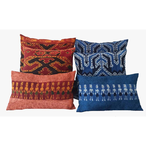 Powered by People Global Eclecticist Bohemian Handwoven Graphic Pillow Cover - 12 x 20