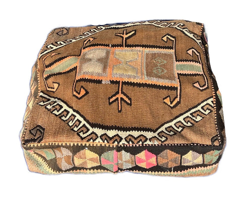 Artful Traditionalist Bohemian Handwoven Graphic Pillow Cover