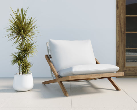 Outdoor Living & Garden Armless Club Lounge Chair Modern