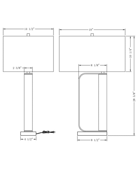 Abby Column Table Lamp for Elegant Modern Decor
