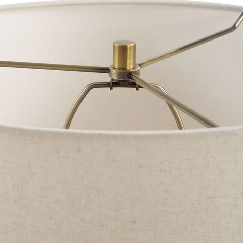 Accent Modern Column Table Lamp in Brass