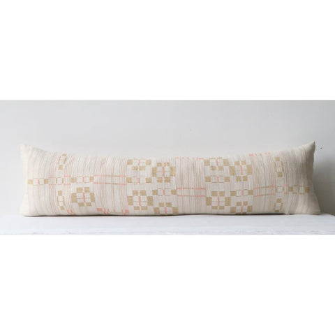 Powered by People Artful Traditionalist Handwoven Scandinavian Rectangle Pillow Cover - 12 x 48