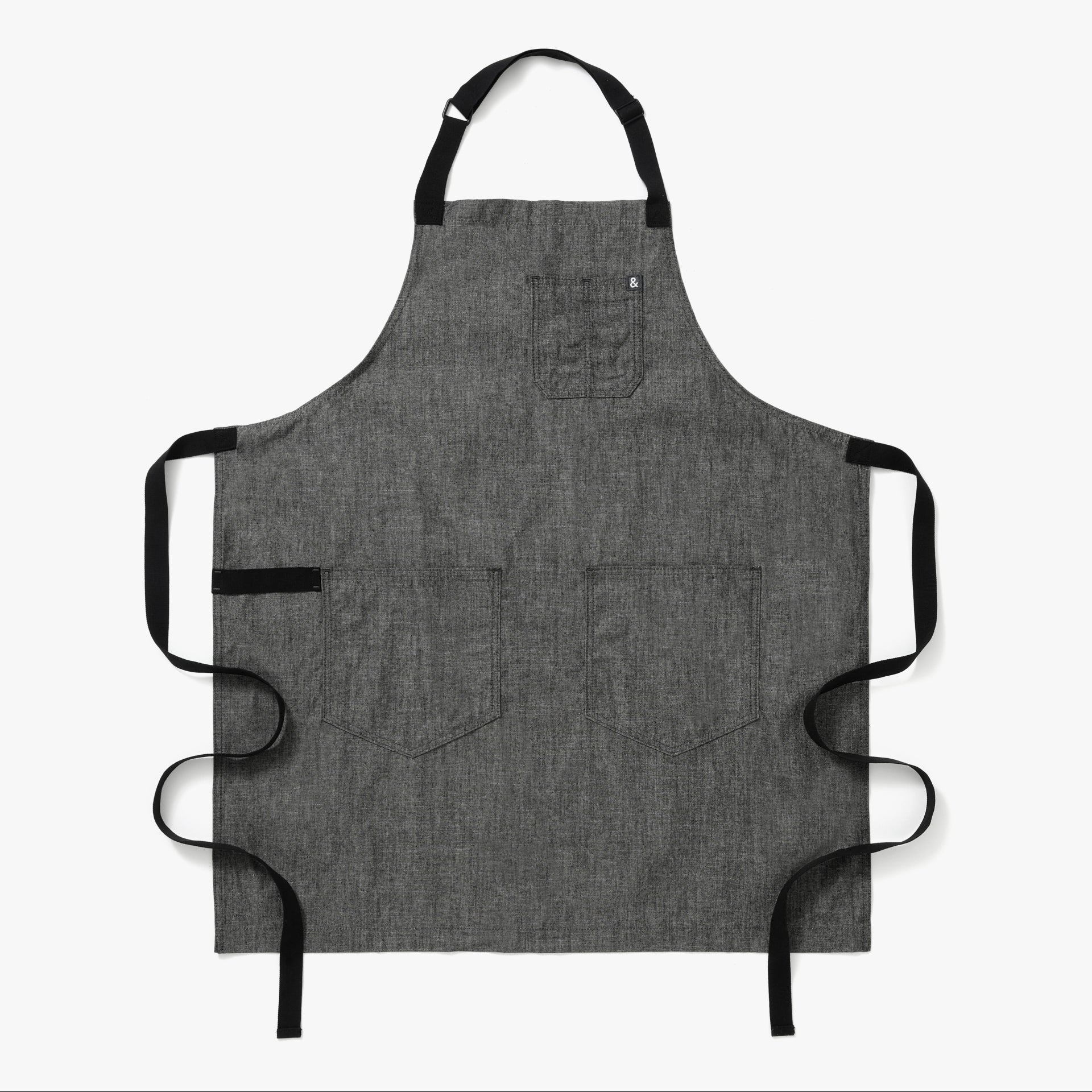 Bib Solid Adjustable Apron with Pockets and Chest Pocket – Circa