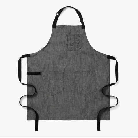 Bib Solid Adjustable Apron with Pockets and Chest Pocket