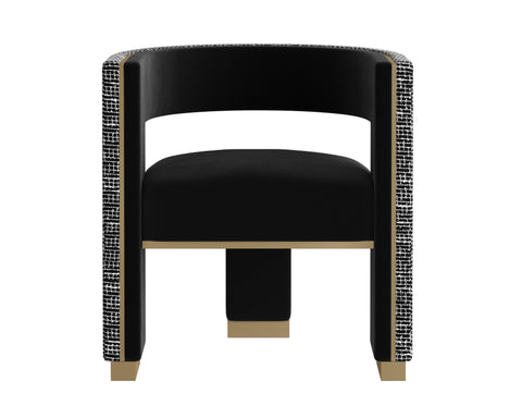 Timeless Minimalist Contemporary Barrel Upholstered Armchair