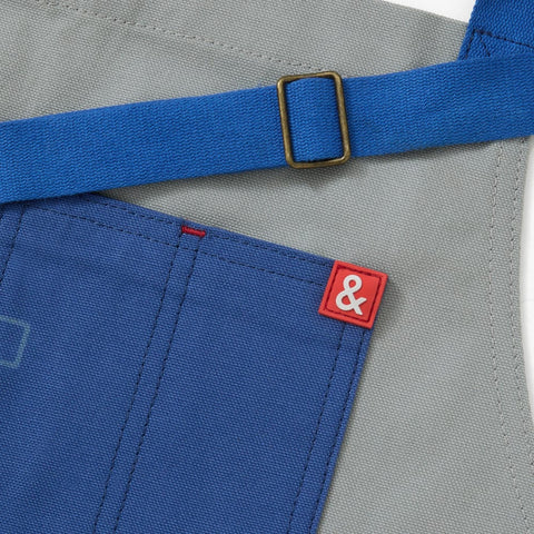 Character Print Bib Apron with Adjustable Pockets