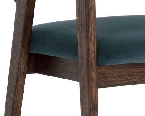 Timeless Minimalist Mid Century Upholstered Dining Armchair