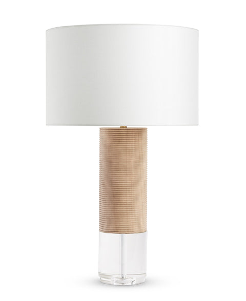 Admiral Column Fluted Handcrafted Table Lamp