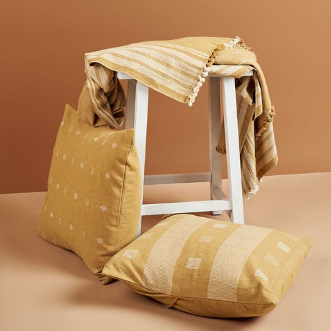 Powered by People Artful Traditionalist Organic Bohemian Accent Throw Pillow - 20 x 20