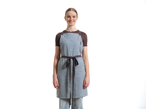 Pinafore Stripe Adjustable Crossback Apron