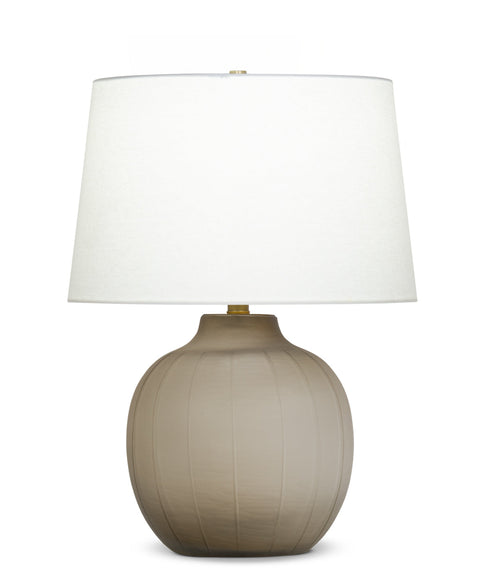Agnes Ambient Fluted Drum Table Lamp for Contemporary Spaces