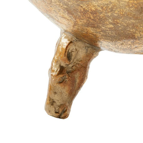 Decorating Essentials Contemporary Gold Leaf Bowl Vase