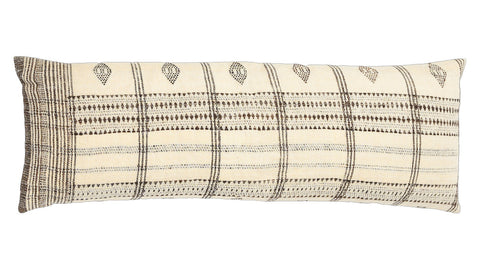 Filling Spaces Artful Traditionalist Bohemian Handwoven Embroidery Accent Pillow - 18 x 18 - 20 x 20 - 22 x 22 - 24 x 24 - 26X 26 - 14 x 20 - 14 x 40 - 18 x 40 - 16 x 50