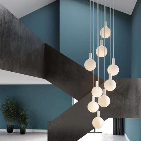 Sphere v Alumina Modern Tiered Pendant Light Ceiling Light