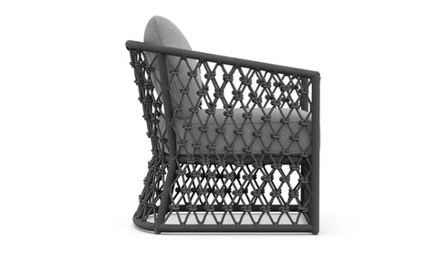 Amelia Modern Accent Chair with Armrests for Lawn & Garden