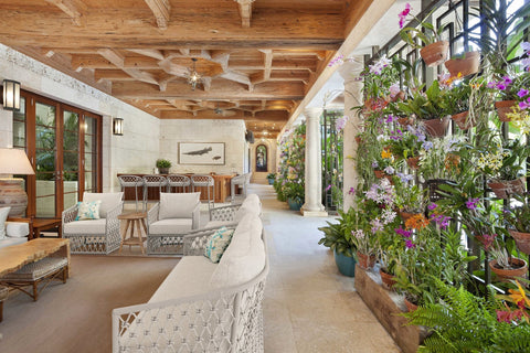 Amelia Coastal Garden Stool Weather Resistant Outdoor Furniture