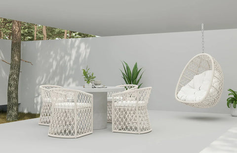 Amelia Coastal Outdoor Furniture with Curved Armrests