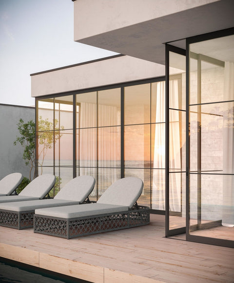 Amelia Lawn & Garden Contemporary Lounge Chair Outdoor Furniture