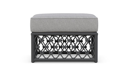 Amelia Lawn & Garden Modern Chenille Pouf Ottoman