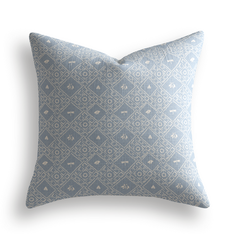 Americana Throw Pillow in Cornflower