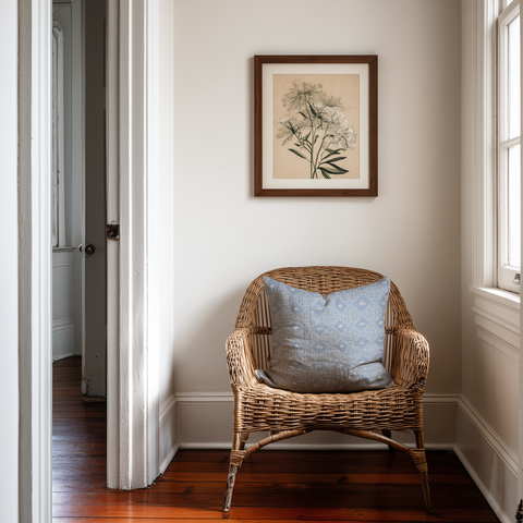 Americana Throw Pillow in Cornflower