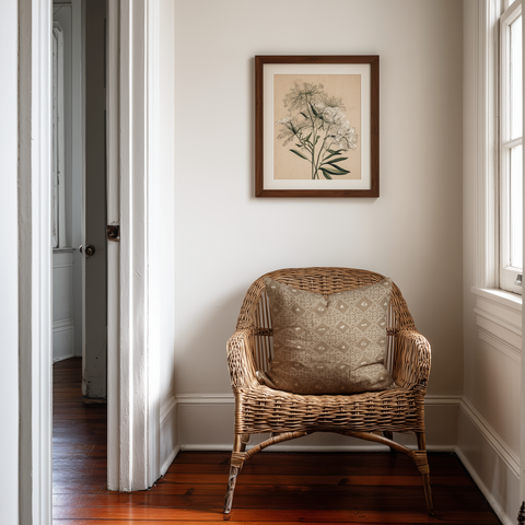 Americana Throw Pillow in Cumin