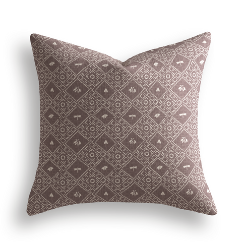 Americana Throw Pillow in Orchid