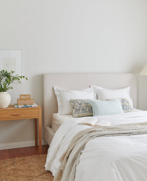 Anaya Monochromatic Scandinavian Textured Linen Accent Throw Pillow - 26X 26 - 20 x 20 - 14 x 20