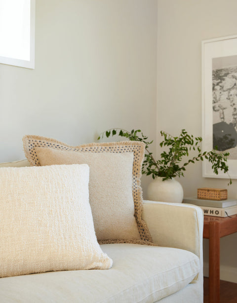 Anaya Classic Bohemian Handcrafted Pillow Cover with Embroidery - 20 x 20