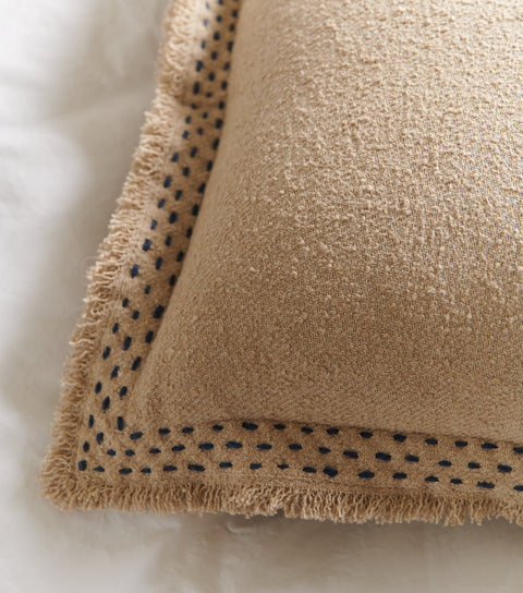 Anaya Classic Bohemian Handcrafted Pillow Cover with Embroidery - 20 x 20