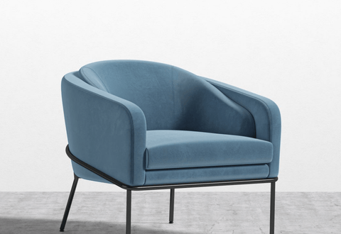 Angelo Timeless Minimalist Barrel Lounge Chair Modern Upholstered