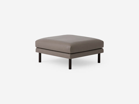 Timeless Minimalist Modern Pouf Ottoman with Cylinder Leg