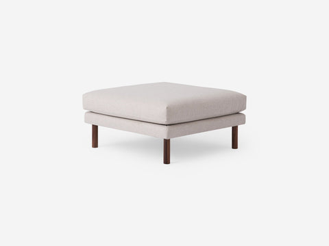 Timeless Minimalist Modern Pouf Ottoman with Cylinder Leg