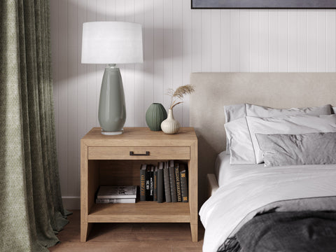 Aniston Ambient Coastal Drum Table Lamp