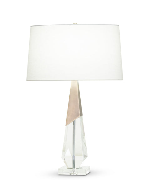April Elegant Accent Table Lamp with Carving Modern Design