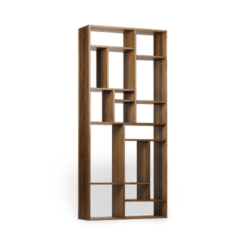 Cube Solid Walnut Bookcase