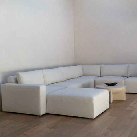 Archie Contemporary Modular Sectional with Armrests L-Shape Sofa