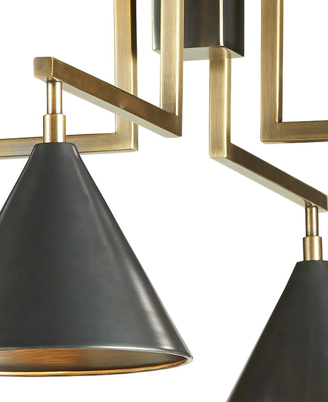 Aria Ambient Mid Century Modern Chandelier Ceiling Light