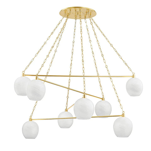 Asbury Park Tiered Modern Chandelier Designer Collaboration