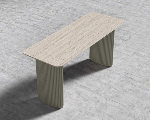 Rove Concepts Athena Modern Writing Desk with Curved Legs