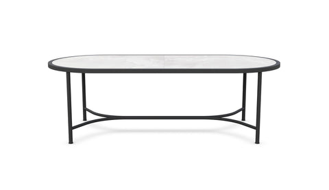 Azzurro Living Timeless Minimalist Oval Contemporary Dining Table