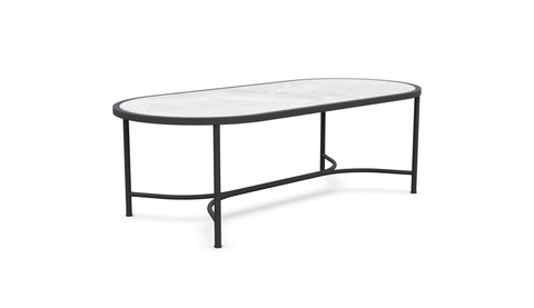 Azzurro Living Timeless Minimalist Oval Contemporary Dining Table