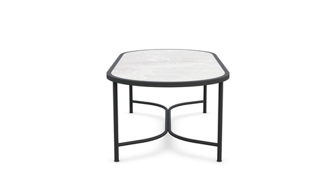 Azzurro Living Timeless Minimalist Oval Contemporary Dining Table
