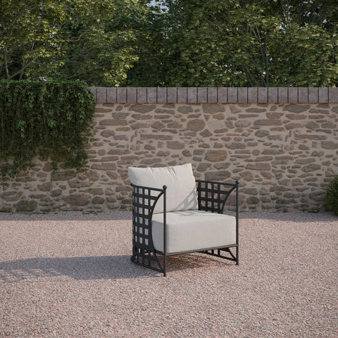 Traditional Club Armchair with Fixed Arms and Barrel Back