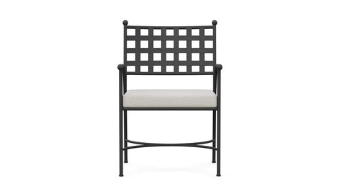 Outdoor Living & Garden Traditional Armchair with Fixed Round Arms