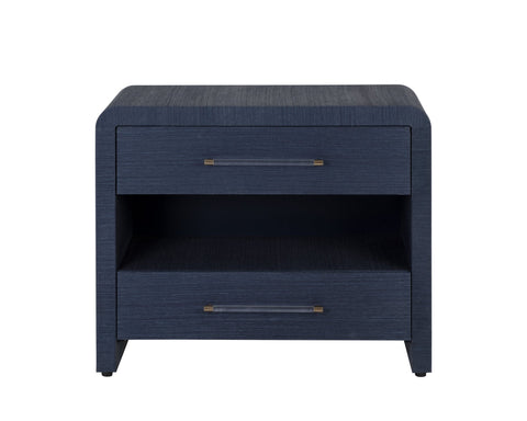 Global Eclecticist Curved Modern Nightstand