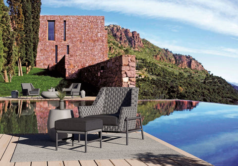 Avalon Lawn & Garden Modern Accent Chair Outdoor Furniture