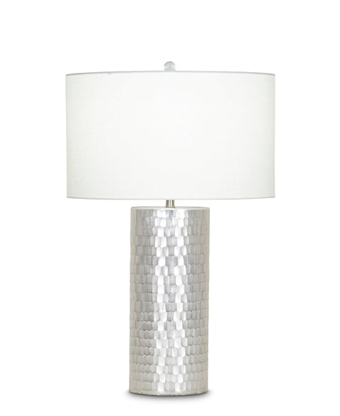 Avery Ambient Etched Column Table Lamp Modern Cylinder