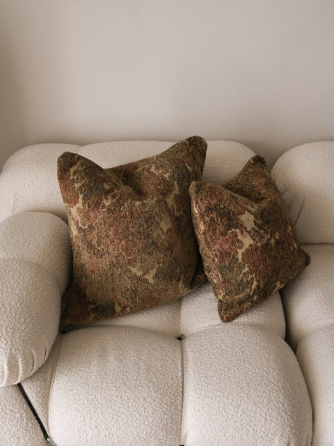 Powered by People Artful Traditionalist Textured Velvet Pillow Cover with Contrast Trim - 14 x 36