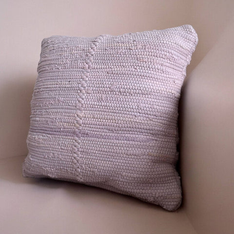 Powered by People Monochromatic Handwoven Bohemian Pillow Cover - 20 x 20